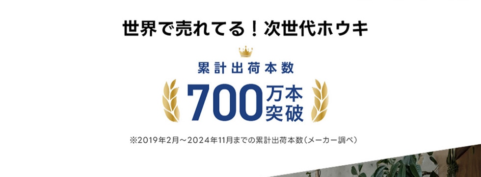 ���E�Ŕ���Ă�!������z�E�L �݌v�o�ז{�� 700���{�˔j�@��2019�N2��~2024�N11���܂ł̗݌v�o�ז{��(���[�J�[����)