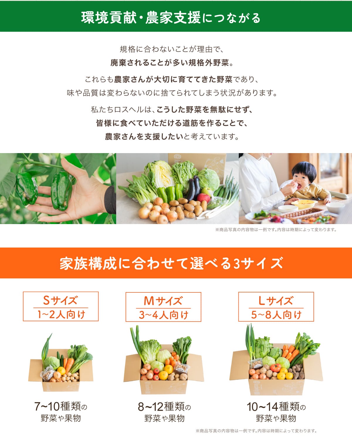 ���v���E�_�Ǝx���ɂȂ��� �K�i�ɍ���Ȃ����Ƃ����R�ŁA�p������邱�Ƃ������K�i�O��؁B�������_�Ƃ��񂪑�؂Ɉ�ĂĂ�����؂ł���A����i���͕ς��Ȃ��̂Ɏ̂Ă��Ă��܂��󋵂�����܂��B���������X�w���́A����������؂𖳑ʂɂ����A�F�l�ɐH�ׂĂ��������铹�؂���邱�ƂŁA�_�Ƃ�����x���������ƍl���Ă��܂��B�����i�ʐ^�̓��e���͈��ł��B ���e�͎����ɂ���ĕς��܂��B �Ƒ��\���ɍ��킹�đI�ׂ�3�T�C�Y S�T�C�Y�F1�`2�l���� 7�`10��ނ̖�؂�ʕ� M�T�C�Y�F3�`4�l���� 8�`12��ނ̖�؂�ʕ� L�T�C�Y�F5�`8�l���� 10�`14��ނ̖�؂�ʕ� �����i�ʐ^�̓��e���͈��ł��B ���e�͎����ɂ���ĕς��܂��B